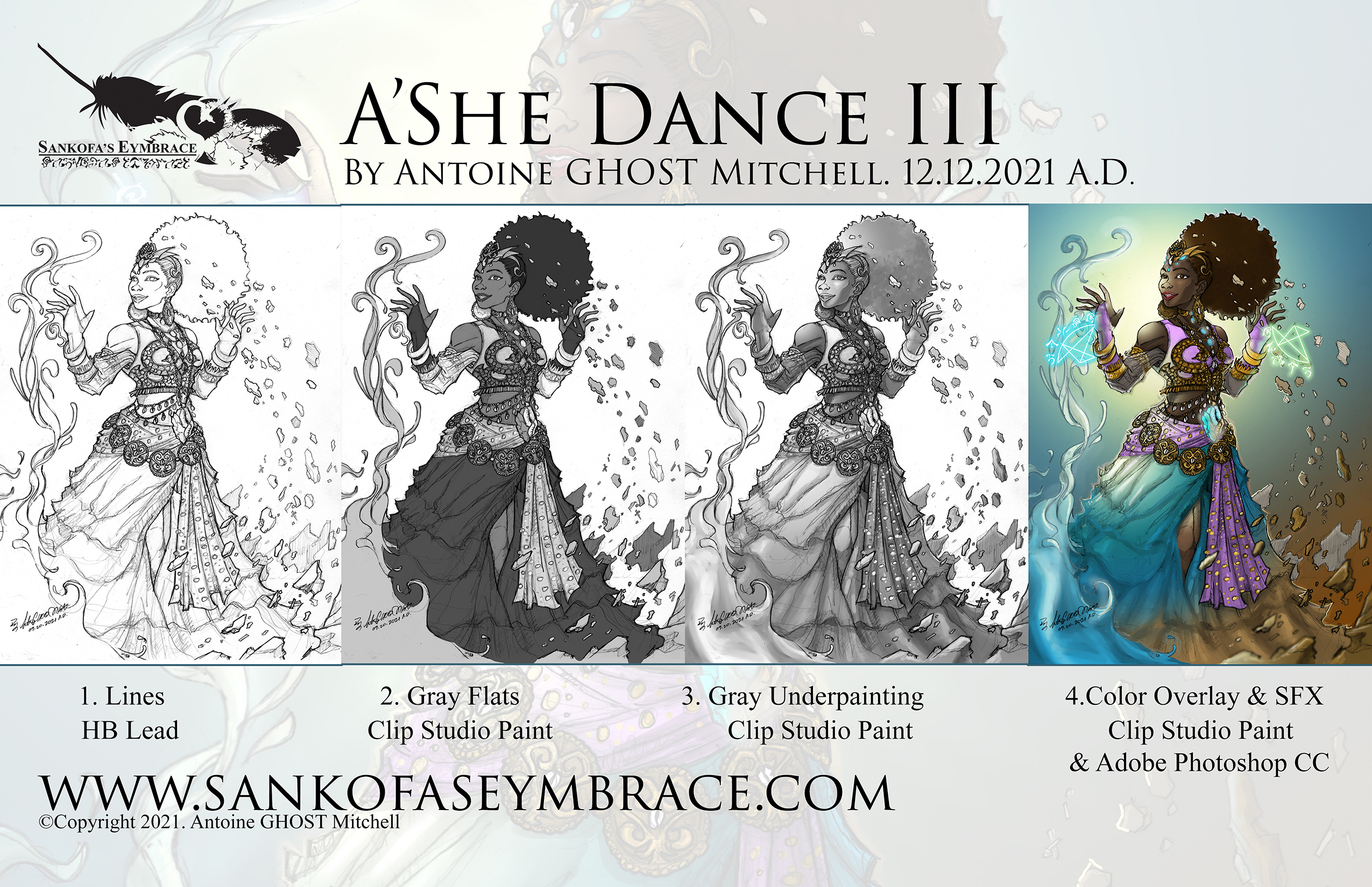 How to Digitally Paint a Character/Crafting Job's tears Jewelry - exhibit detail 0